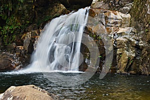 Waterfall at in Sinharaja Rain Forest Srilanka