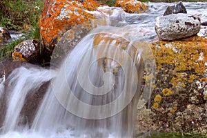 Waterfall in skardu, gilgit baltistan, pakistan photo