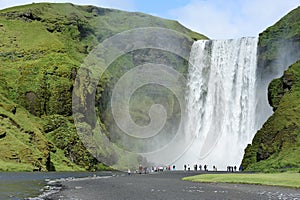 Waterfall Skogafoss, Iceland