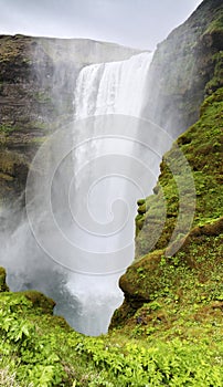 Waterfall Skogafoss, Iceland