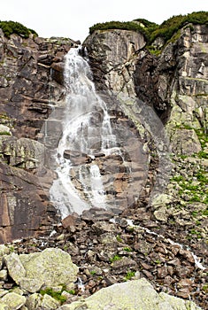 Waterfall Skok or vodopad Skok in High Tatras mountains