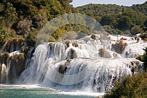 Waterfall Skradinski buk in Croatian National Park photo