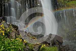 Waterfall in Snaefellsnes peninsula, Iceland photo