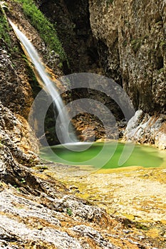 Waterfall at Soca River Source