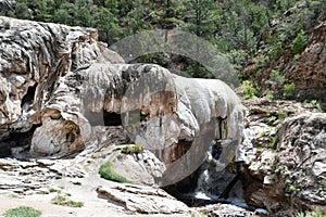 Waterfall at Soda Dam in Jemez Springs, New Mexico