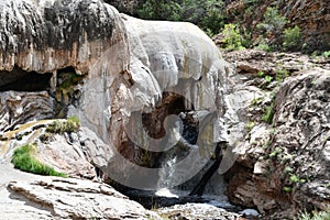 Waterfall at Soda Dam in Jemez Springs, New Mexico