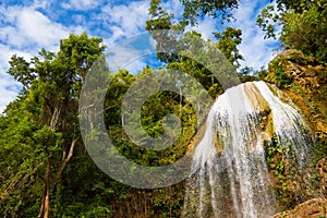 Waterfall in Soroa, a famous cuban landmark