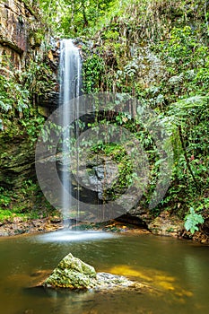 Waterfall at Sossegada tourist complex, CapitÃ³lio MG Brazil