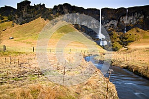 Waterfall in Southeastern Iceland