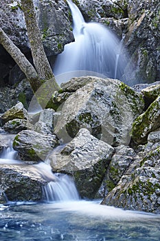 Waterfall in Spain. Source of Guadalquivir river in Andalucia