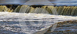 Waterfall in a spring.