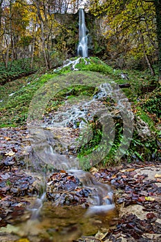 waterfall in spring, Bad Urach waterfall