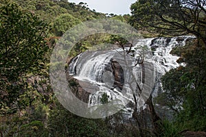 Waterfall in Sri Lanka Wildlife Consevation