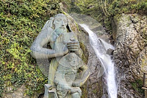 The waterfall of St. Andrew the First-Called.