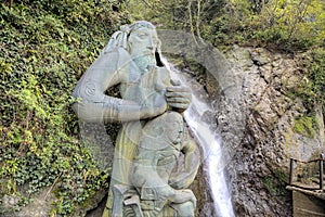The waterfall of St. Andrew the First-Called.