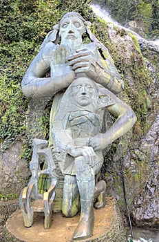The waterfall of St. Andrew the First-Called.