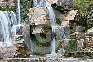Waterfall Stone and Water streams photo