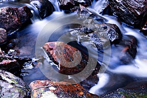 Waterfall and Stones