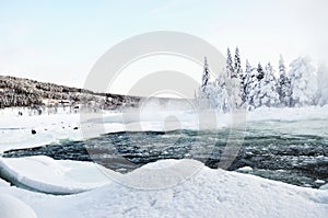Waterfall Storforsen