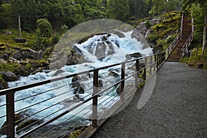 Waterfall Storfossen at Geiranger, More og Romsdal county, Norway