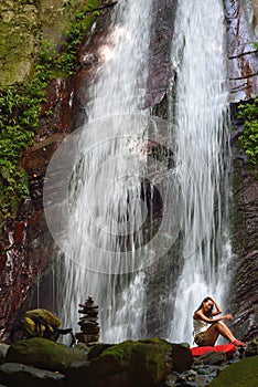 Waterfall and stream