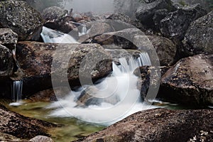 Waterfall of Studeny potok stream, Slovakia