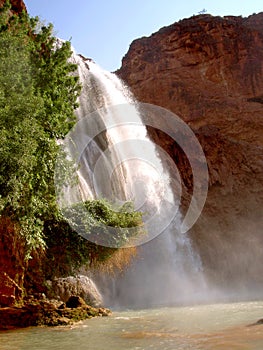 Waterfall, Supai Indian Reservation in Arizona