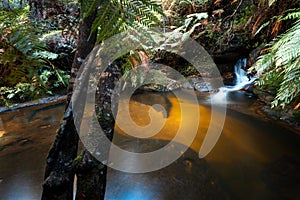 Waterfall and swimming hole in Blue Mountains