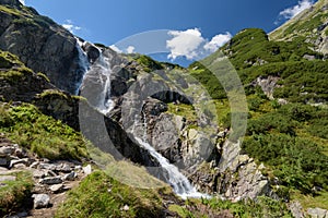 Waterfall in the Tatra Mountain