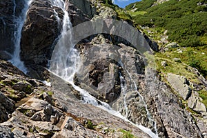 Waterfall in the Tatra Mountain