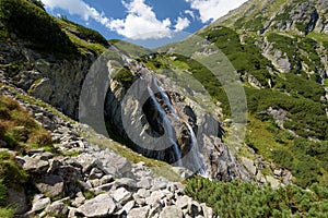 Waterfall in the Tatra Mountain