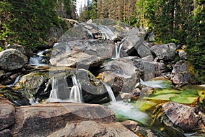 Waterfall in Tatra mountain, Slovakia - Studenovodsky