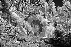 Waterfall at Teletskoe lake,  Altai State Natural Biospheric Reserve, Russia photo