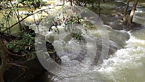 Waterfall Than Bok Khorani National Park in Krabi province, Famous Thailand tourist landmark