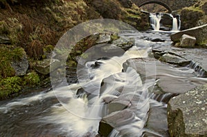 Waterfall at Three Shires Head