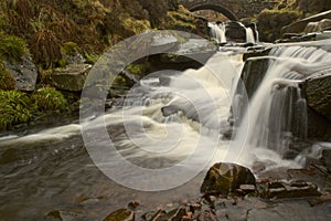 Waterfall at Three Shires Head