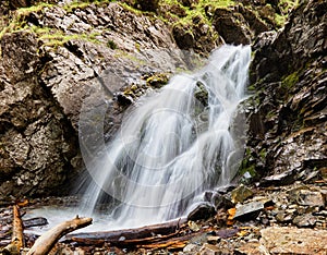 Waterfall in Tien-Shan mountains, Kazakstan