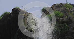 Waterfall top close up