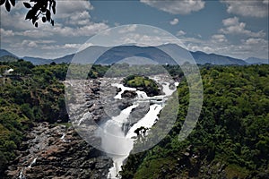 Waterfall top of mountain