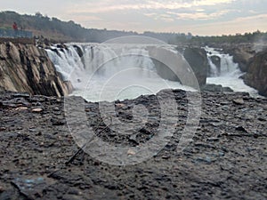 Waterfall tourist destination Jabalpur's MP India at Bhedaghat