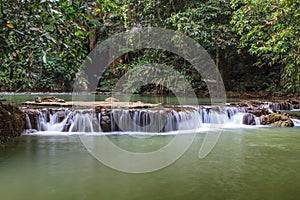 Waterfall in the tropical forest