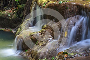 Waterfall in the tropical forest