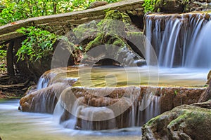 Waterfall in the tropical forest