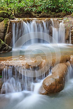 Waterfall in the tropical forest