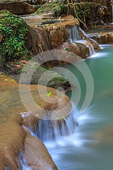 Waterfall in the tropical forest