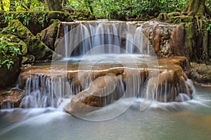 Waterfall in the tropical forest