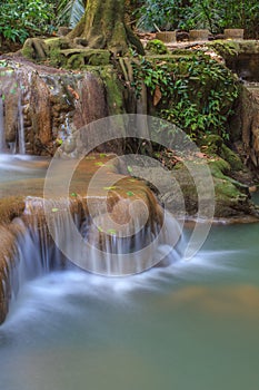 Waterfall in the tropical forest