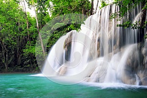 Waterfall in tropical forest of Thailand