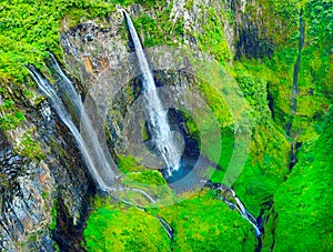 The Trou de Fer - Iron Hole canyon. photo