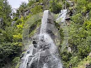 Waterfall in Trusetal, Thuringian Forest Germany